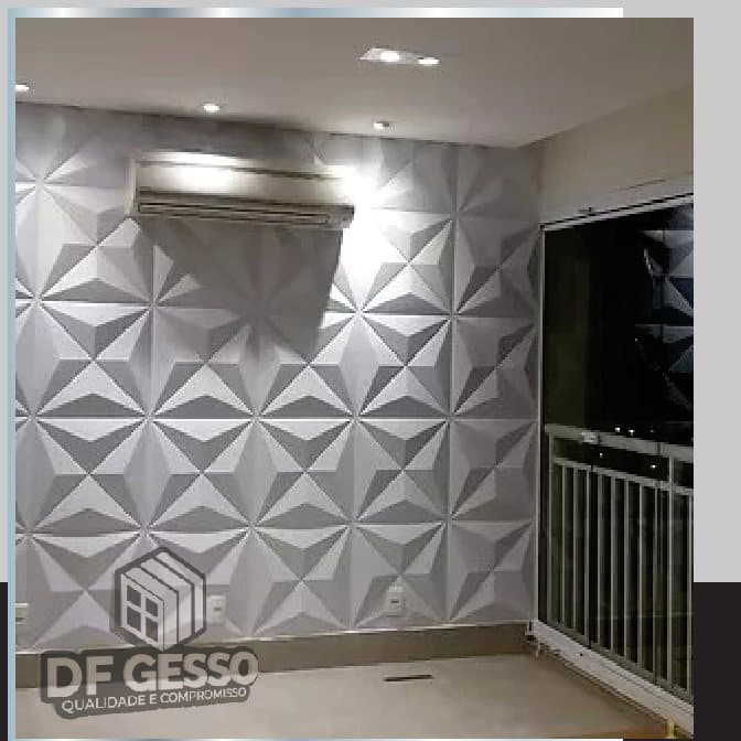 Parede revestida com o modelo Cullinans
